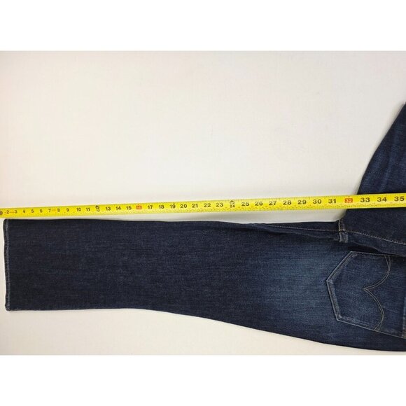 Levi's Size 27X32 Womens Bootcut Bold Curve Modern Fit Blue Denim Logo Jeans NWT - Picture 5 of 15